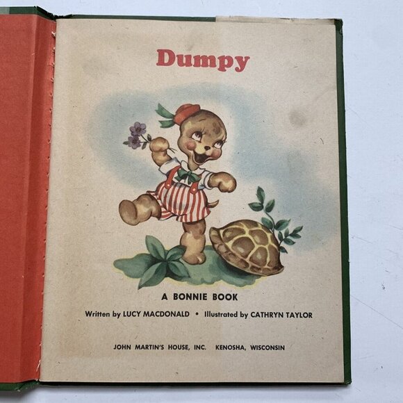 1950 Vintage Dumpy A Bonnie Book Hardcover Children's with DJ - Picture 5 of 8